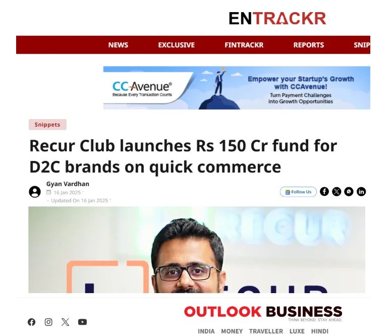 Recur Club Incred Announcement PR Agency Mediagraphicspr