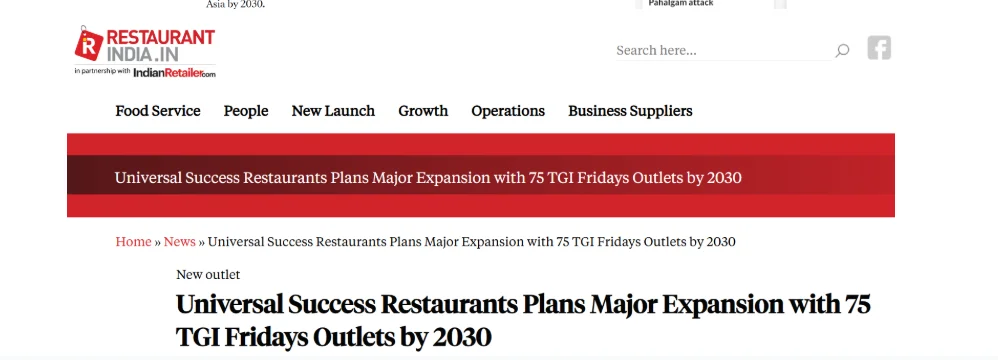TGI Fridays’ Strategy PR Agency Mediagraphicspr