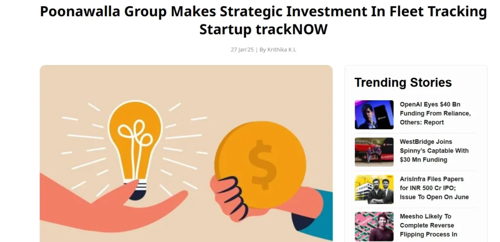 Tracknow Funding Announcement PR Agency Mediagraphicspr