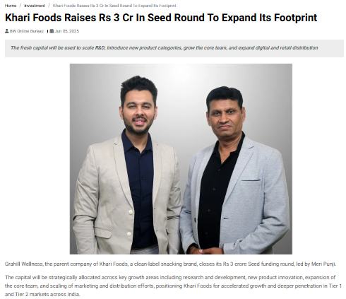 Khari Foods PR