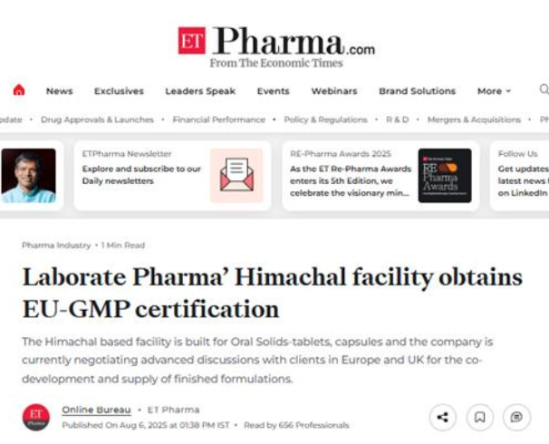 Press Release Laborate Pharma